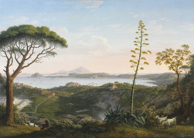 View of the Gulf of Pozzuoli from Solfatara by Jacob Philippe Hackert